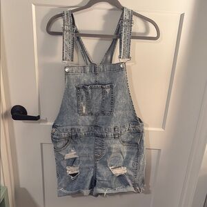Maurices Blue Denim Overalls Classic Style